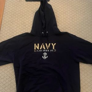 Navy Lacrosse Sweatshirt. Navy. Size: Large